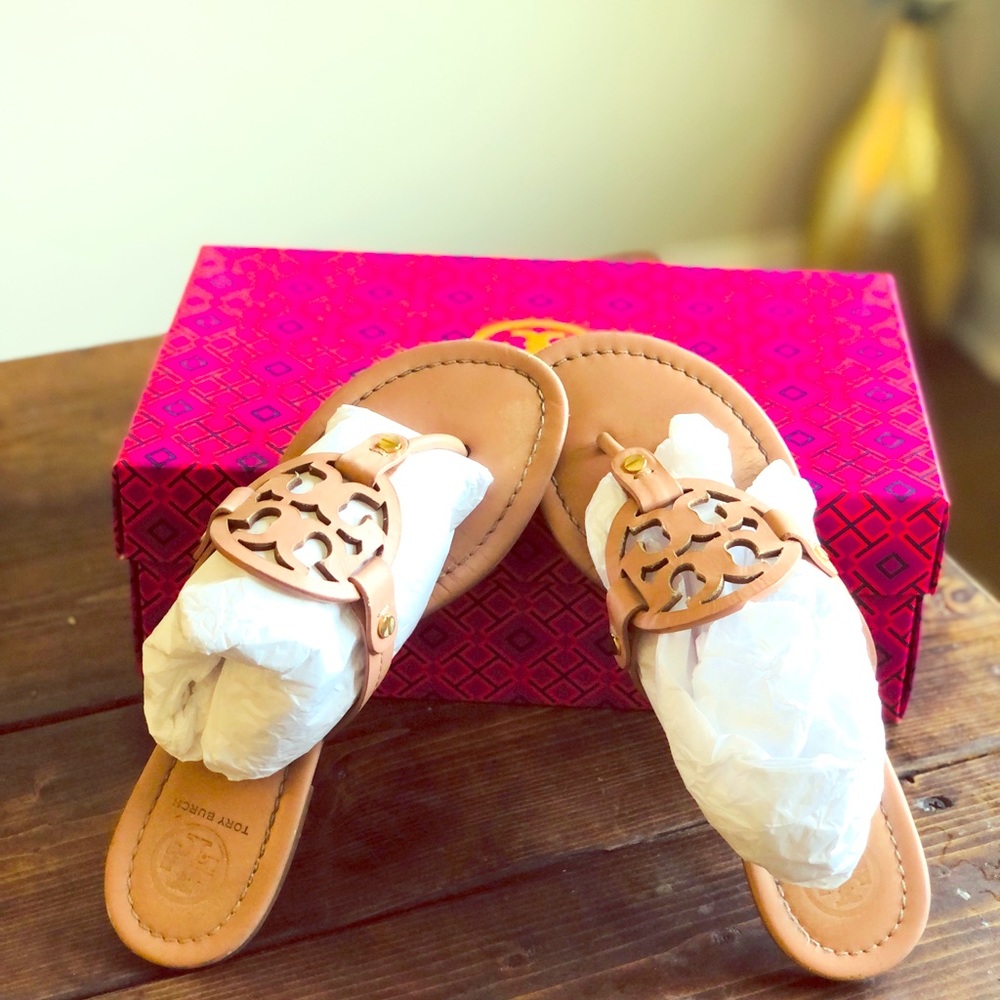 Tory Burch Miller Sandals nude size women’s 7.5